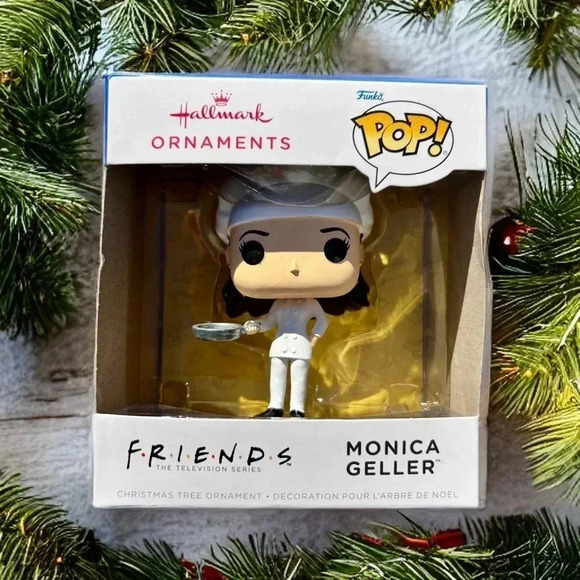 NEW Hallmark FRIENDS  - MONICA GELLER - FUNKO POP!Cute Christmas Ornament - Picture 10 of 13
